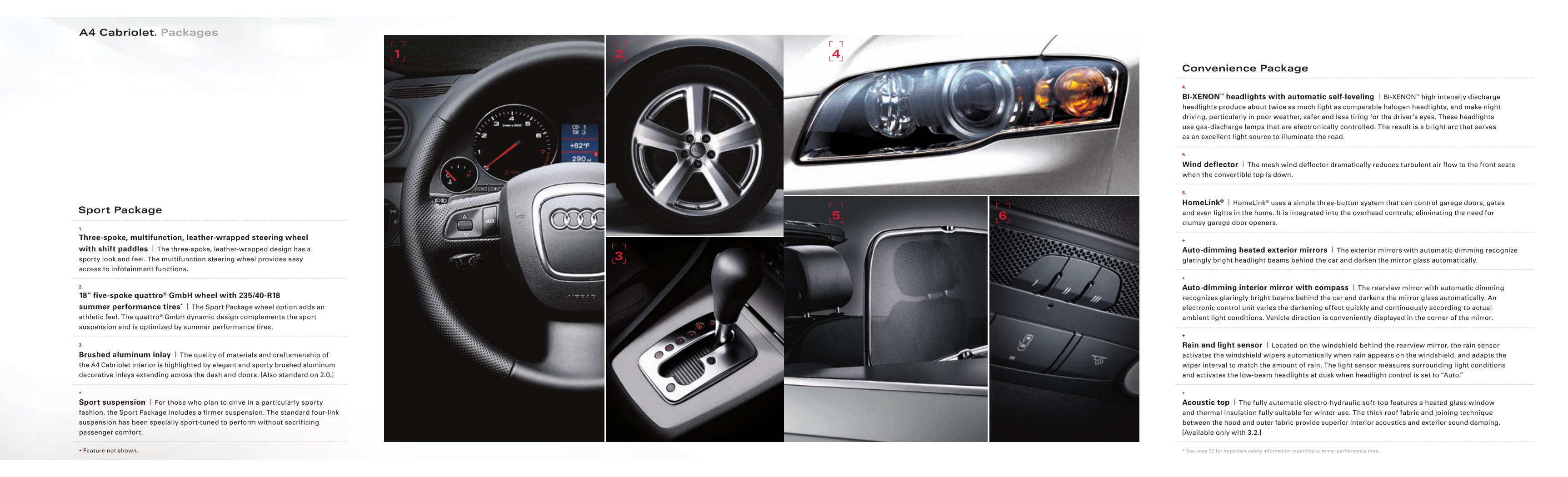 2009 Audi A4 Convertible Brochure Page 18